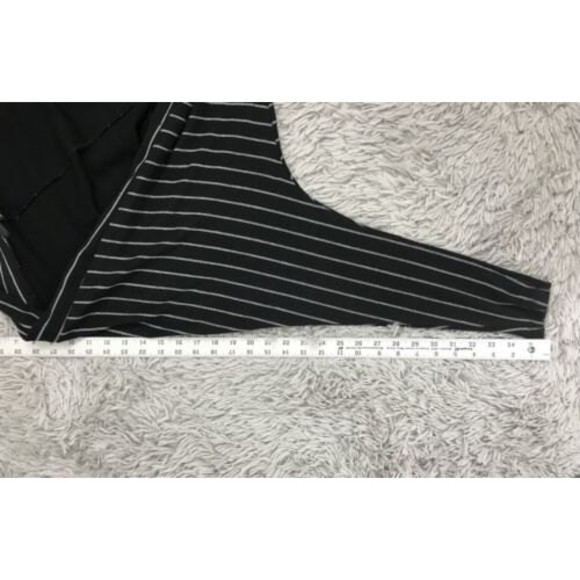 Tart size Small black striped batwing oversized Open cardigan sweater Shell - Picture 8 of 8